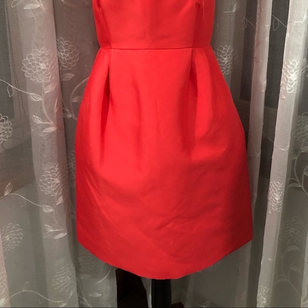 Kate Spade  Red Dress Size 4 Beaded Neckline - Picture 2 of 16